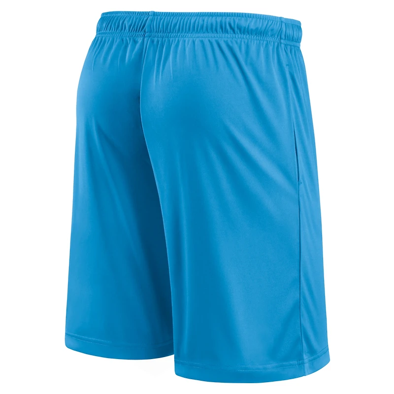 Short bleu Fanatics Charlotte FC avec logo de l'équipe principale pour hommes