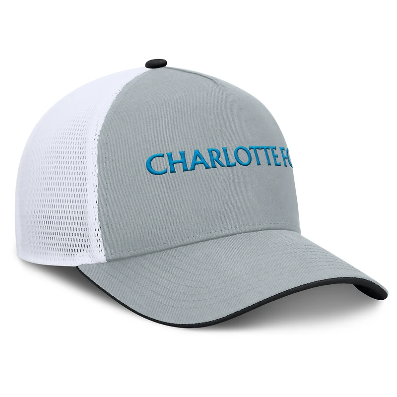 Men's Fanatics Gray Charlotte FC Knuckle Trucker Adjustable Hat