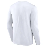 Men's Fanatics White Charlotte FC Long Sleeve T-Shirt
