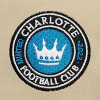Casquette snapback Mitchell & Ness Charlotte FC Upside Down Pro Pinch crème/bleu pour homme