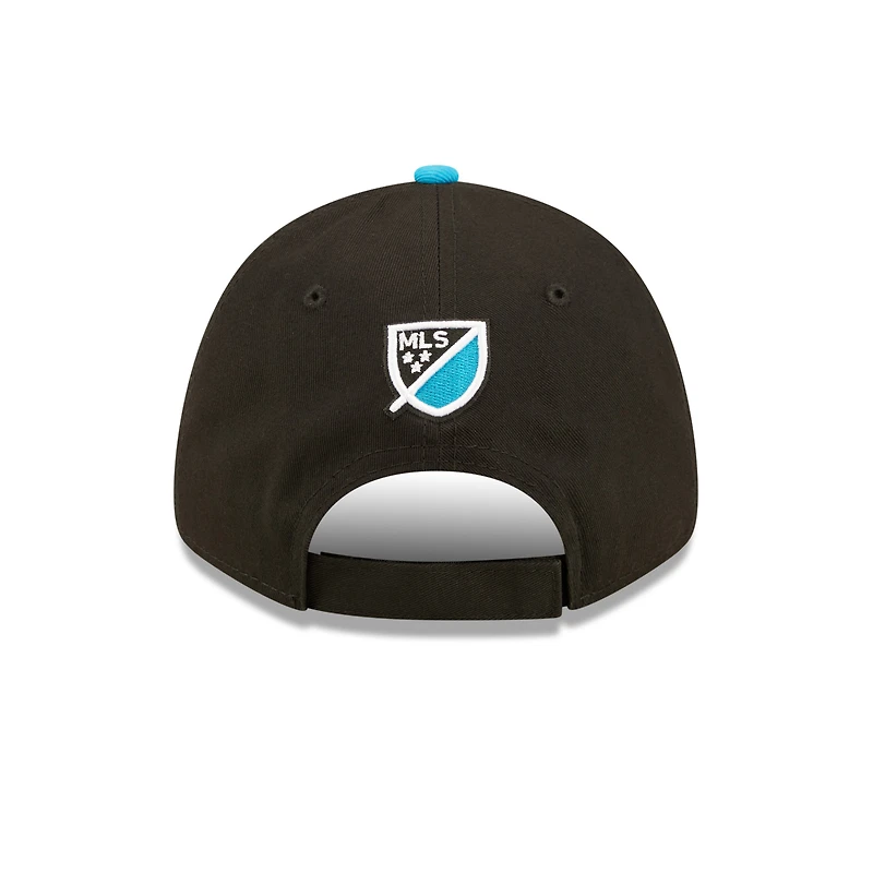 Casquette ajustable Charlotte FC Basic 9FORTY New Era noir/bleu pour hommes