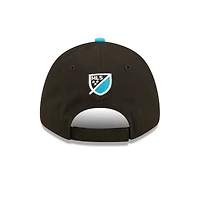 Casquette ajustable Charlotte FC Basic 9FORTY New Era noir/bleu pour hommes