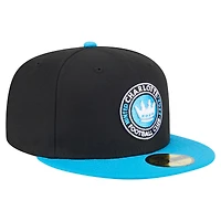 Casquette ajustée Charlotte FC Kickoff 2025 59FIFTY noire New Era pour homme
