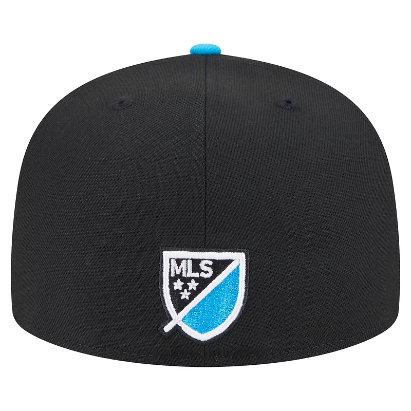Casquette ajustée Charlotte FC Kickoff 2025 59FIFTY noire New Era pour homme
