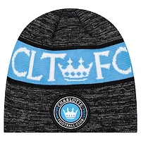 Bonnet noir Charlotte FC Kickoff 2025 de New Era pour homme