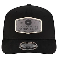 Men's New Era  Black Charlotte FC Labeled 9SEVENTY Trucker Stretch-Snap Adjustable Hat