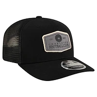 Men's New Era  Black Charlotte FC Labeled 9SEVENTY Trucker Stretch-Snap Adjustable Hat