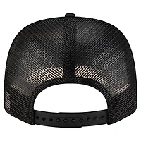 Men's New Era  Black Charlotte FC Labeled 9SEVENTY Trucker Stretch-Snap Adjustable Hat