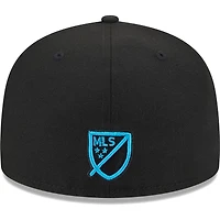 Men's New Era Black Charlotte FC Patch 59FIFTY Fitted Hat