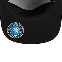 Casquette réglable noire Charlotte FC Script Golfer New Era pour hommes