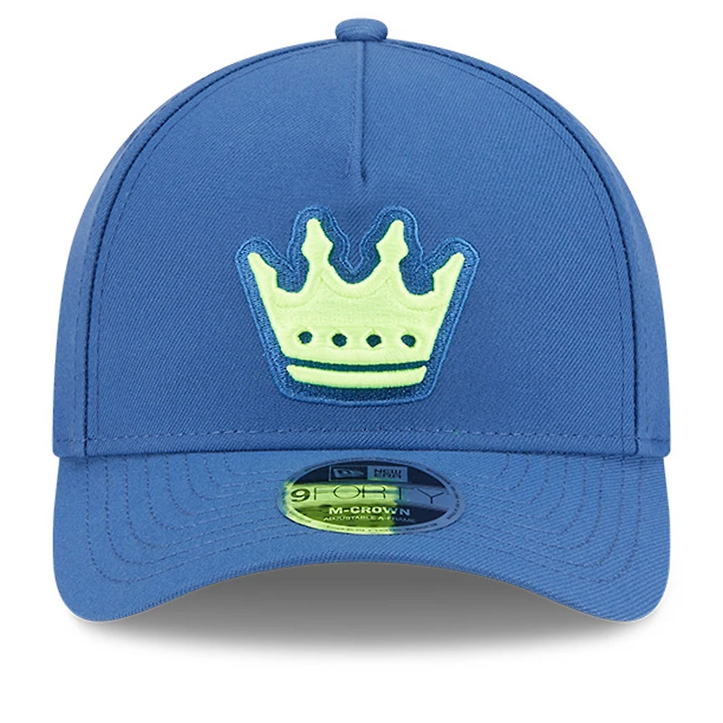 Casquette ajustable New Era Charlotte FC 2025 Jersey Hook 9FORTY M-Crown bleue pour homme