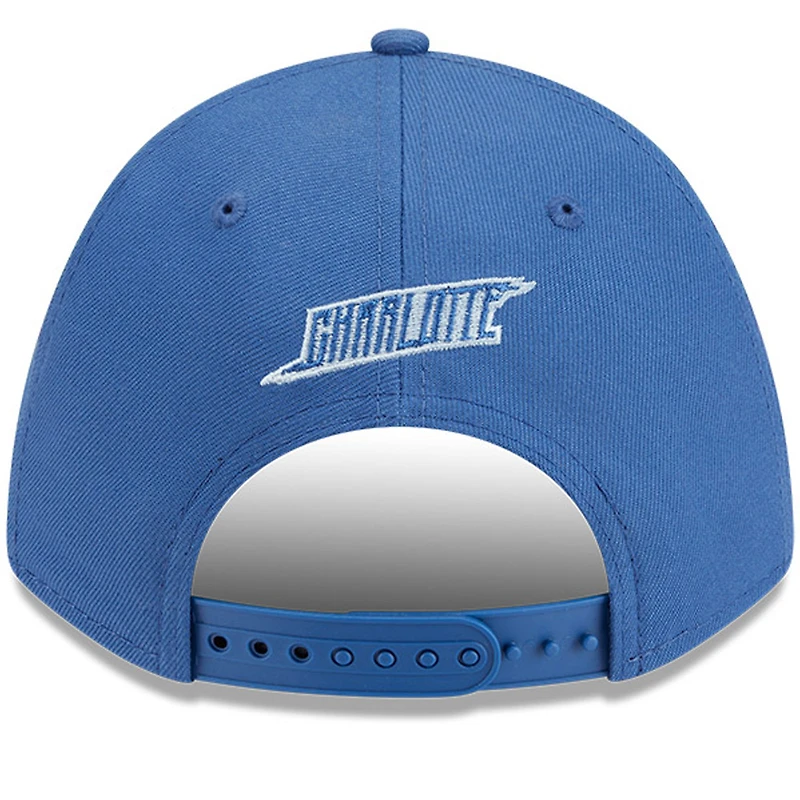 Casquette ajustable New Era Charlotte FC 2025 Jersey Hook 9FORTY M-Crown bleue pour homme