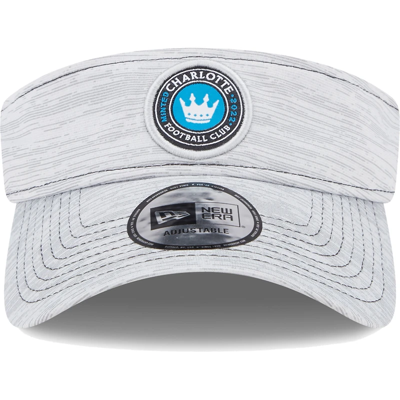 Visière réglable Charlotte FC New Era grise pour homme