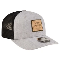 Casquette ajustable 9SEVENTY gris chiné Charlotte FC Heather Patch pour homme New Era