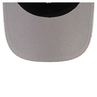 Casquette ajustable extensible à boutons-pression Charlotte FC 9SEVENTY New Era gris chiné pour homme