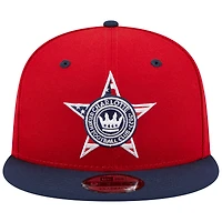 Casquette New Era rouge Charlotte FC Americana 9FIFTY Snapback pour homme