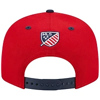 Casquette New Era rouge Charlotte FC Americana 9FIFTY Snapback pour homme
