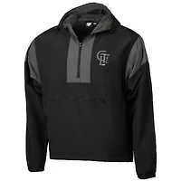 Men's Sport Design Sweden  Black Charlotte FC 2025 Jersey Hook Full-Zip Premium Anorak Hooded Jacket