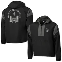 Veste à capuche anorak entièrement zippée de qualité supérieure pour homme Sport Design Sweden Black Charlotte FC 2025 Jersey Hook