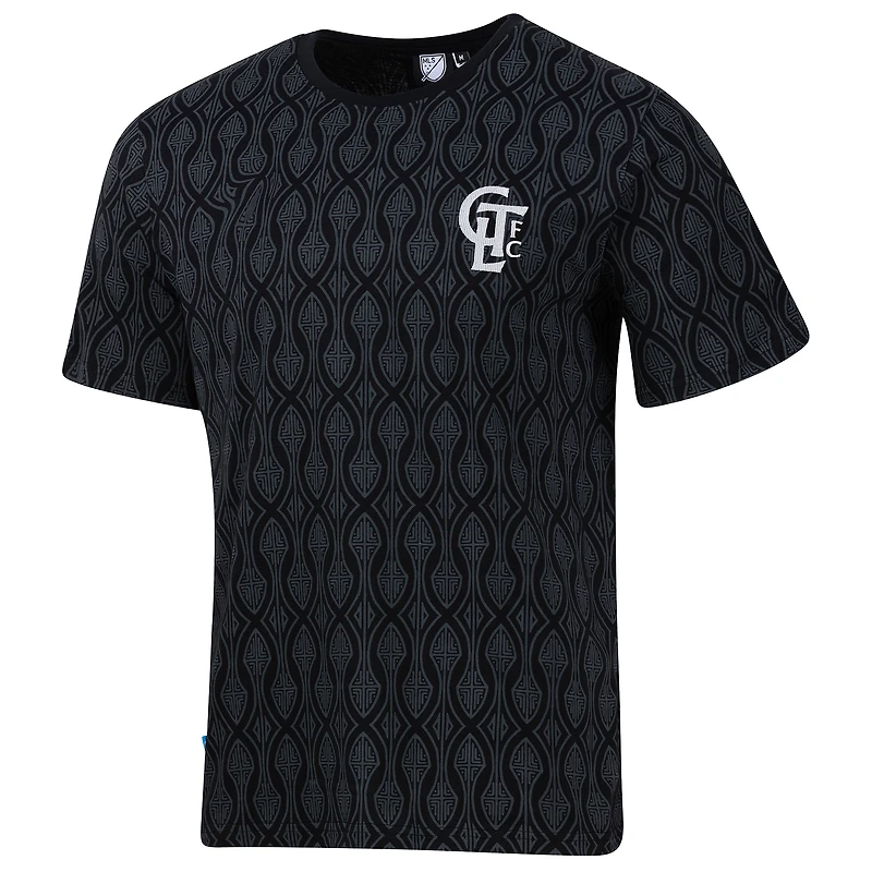 Men's Sport Design Sweden Black Charlotte FC Jersey Hook Relaxed T-Shirt