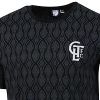 T-shirt décontracté noir Charlotte FC pour homme, motif Sport Design Suède