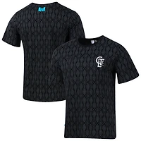 T-shirt décontracté noir Charlotte FC pour homme, motif Sport Design Suède