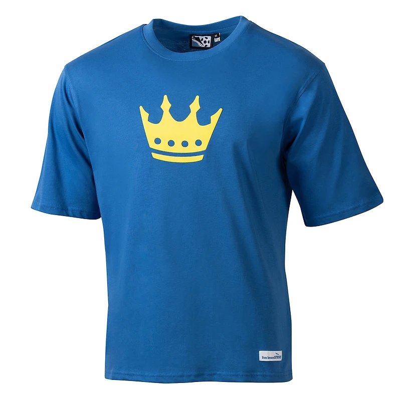 Men's Sport Design Sweden Blue Charlotte FC 2025 Jersey Hook Oversized T-Shirt