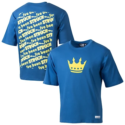 Men's Sport Design Sweden Blue Charlotte FC 2025 Jersey Hook Oversized T-Shirt