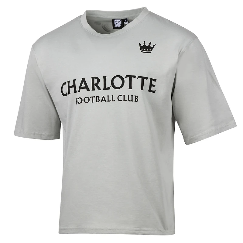 T-shirt graphique oversize gris Charlotte FC Celestial de la marque Sport Design Sweden pour homme