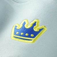 Men's Sport Design Sweden Light Blue Charlotte FC Wordmark Raglan Hoodie