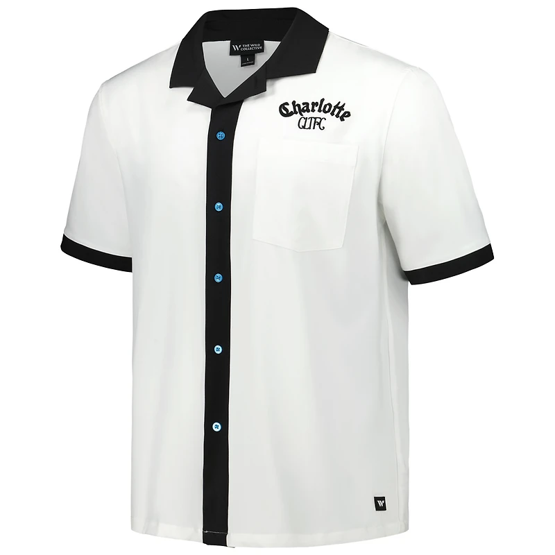 Chemise boutonnée blanche Charlotte FC Bowler The Wild Collective pour homme