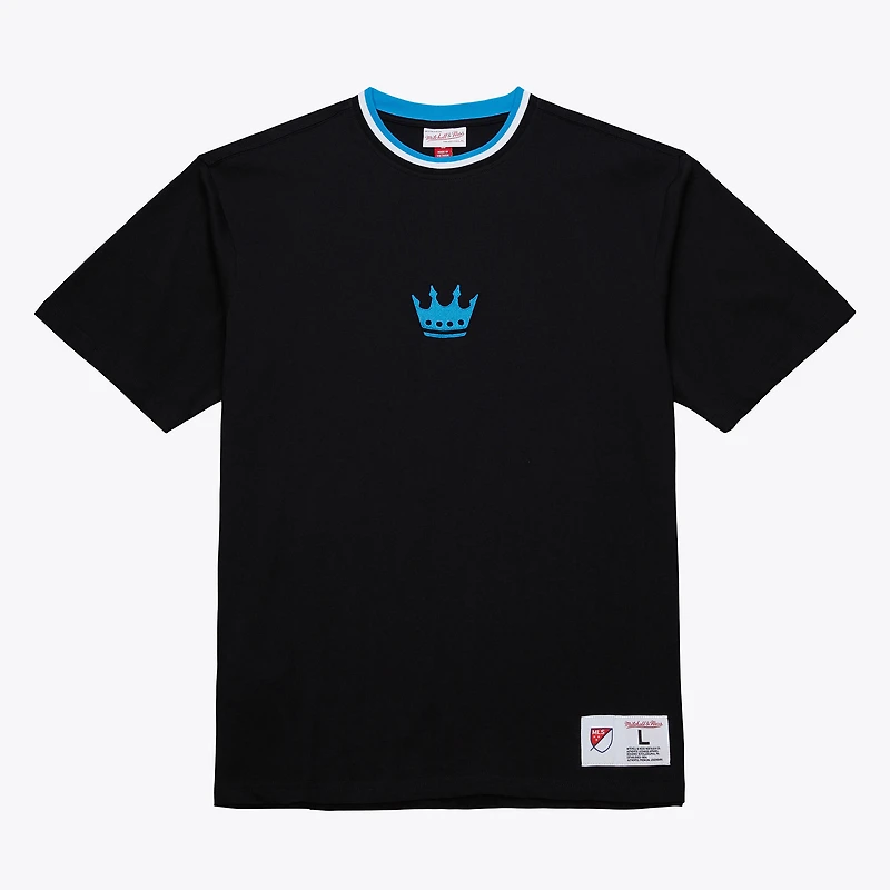 T-shirt noir Mitchell & Ness du Charlotte FC, meneur de jeu