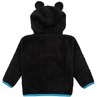 Toddler Sport Design Sweden  Black Charlotte FC Tie-Breaker Teddy Full-Zip Hoodie