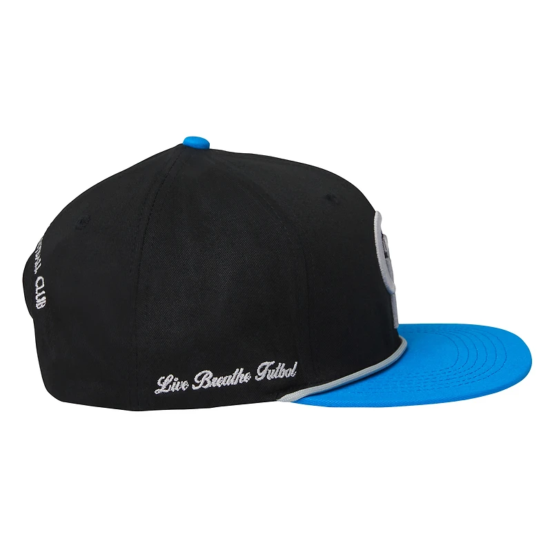 Casquette réglable unisexe Live Breathe Futbol gris Charlotte FC