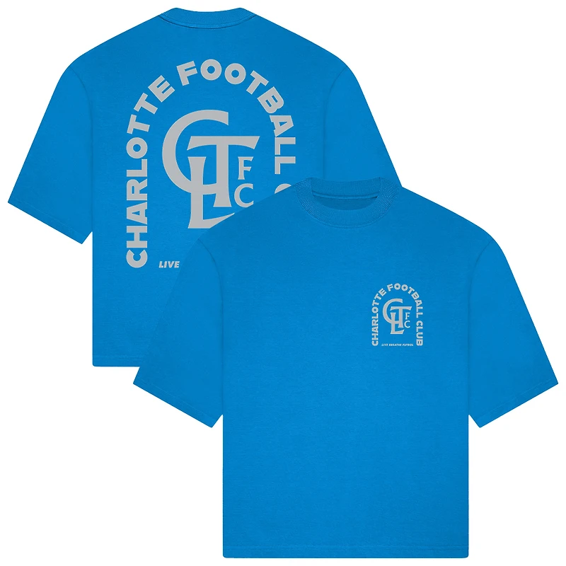 Unisex Live Breathe Futbol  Light Blue Charlotte FC Tunnel T-Shirt