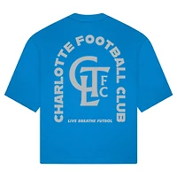 Unisex Live Breathe Futbol  Light Blue Charlotte FC Tunnel T-Shirt