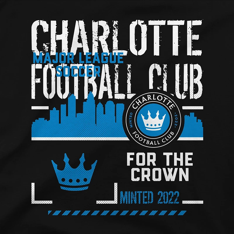 Unisex Stadium Essentials  Black Charlotte FC Hideout Urban T-Shirt