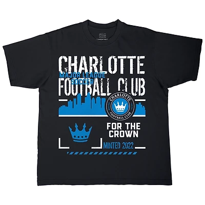 Unisex Stadium Essentials  Black Charlotte FC Hideout Urban T-Shirt