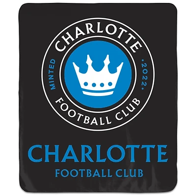 WinCraft Charlotte FC 50" x 60" Ultra Fleece Blanket