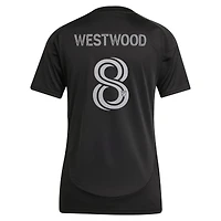 Maillot de joueur réplique du Charlotte FC 2025 Fortress Kit Ashley Westwood noir pour femme adidas