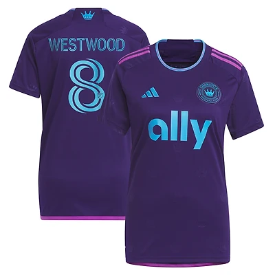 Women's adidas Ashley Westwood Purple Charlotte FC 2023 Crown Jewel Kit Replica Jersey