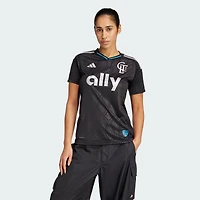 Women's adidas  Black Charlotte FC 2025 Fortress Kit Replica Jersey