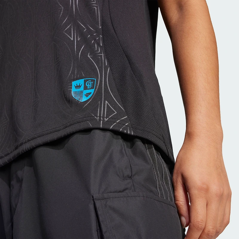 Women's adidas  Black Charlotte FC 2025 Fortress Kit Replica Jersey