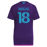 Women's adidas Kerwin Vargas Purple Charlotte FC 2023 Crown Jewel Kit Replica Player Jersey