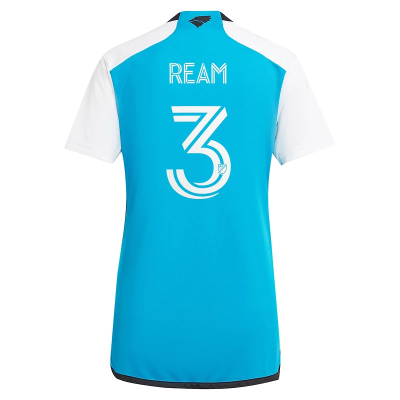 maillot de joueur réplique adidas Tim Ream Blue Charlotte FC 2024 The Carolina Kit pour femme : découvrez le