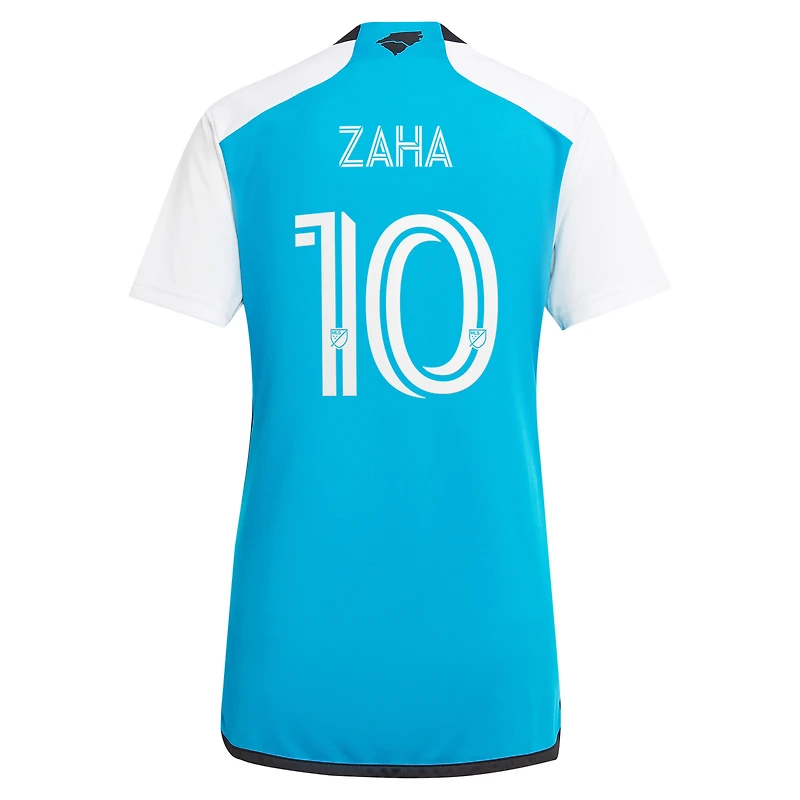 maillot de joueur réplique adidas Wilfried Zaha Blue Charlotte FC 2024 The Carolina Kit pour femme : découvrez le