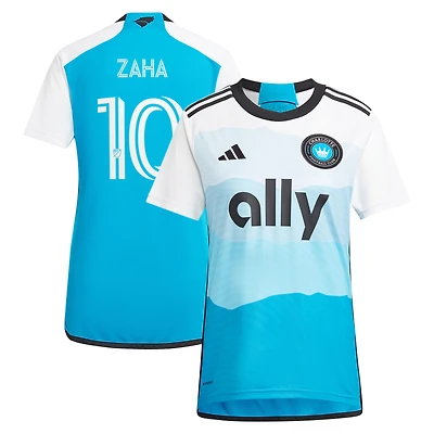 maillot de joueur réplique adidas Wilfried Zaha Blue Charlotte FC 2024 The Carolina Kit pour femme : découvrez le