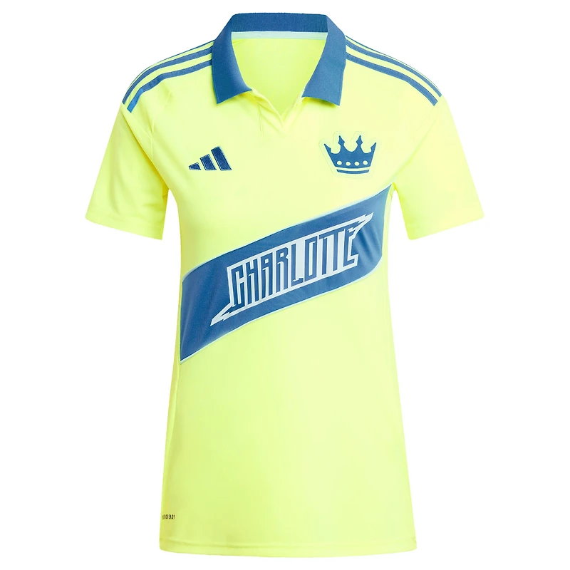 Women's adidas Yellow Charlotte FC 2025 Third Replica Jersey