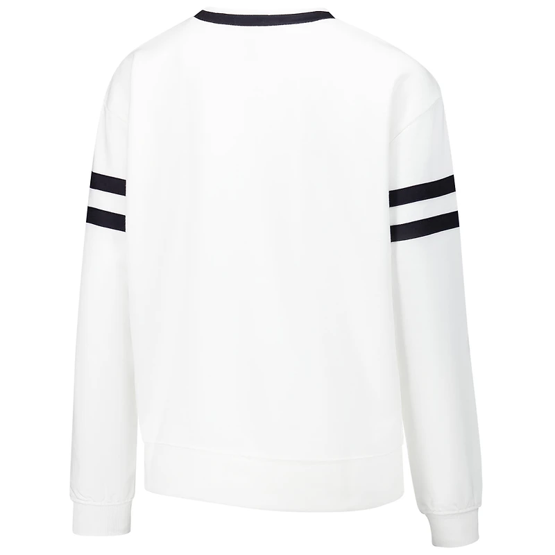 Women's Concepts Sport White Charlotte FC Borough Long Sleeve Top