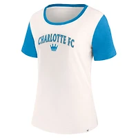 Women's Fanatics Cream Charlotte FC Volley T-Shirt